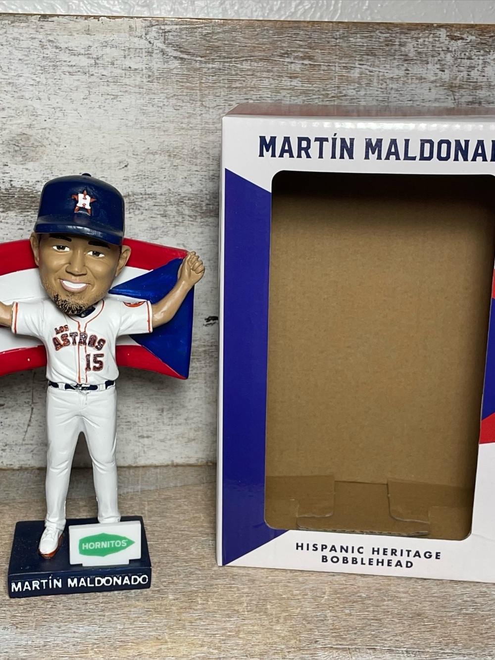 MLB Houston Astros Martin Maldonado Hispanic Heritage Bobblehead SGA Brand New